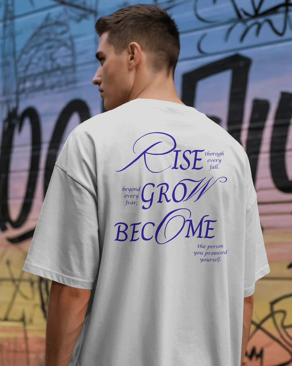 OFFGRID Rise Grow Become Oversized Unisex T-Shirts