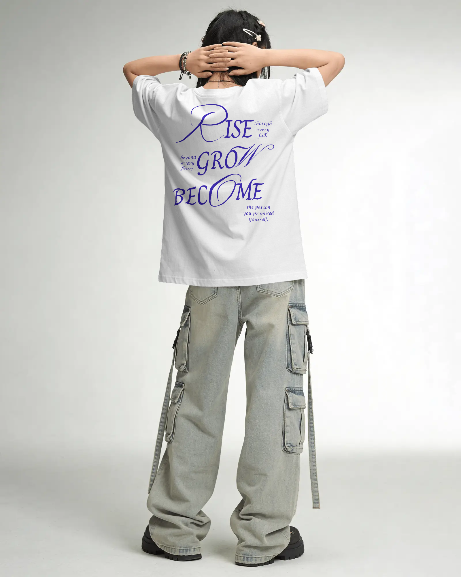 OFFGRID Rise Grow Become Oversized Unisex T-Shirts
