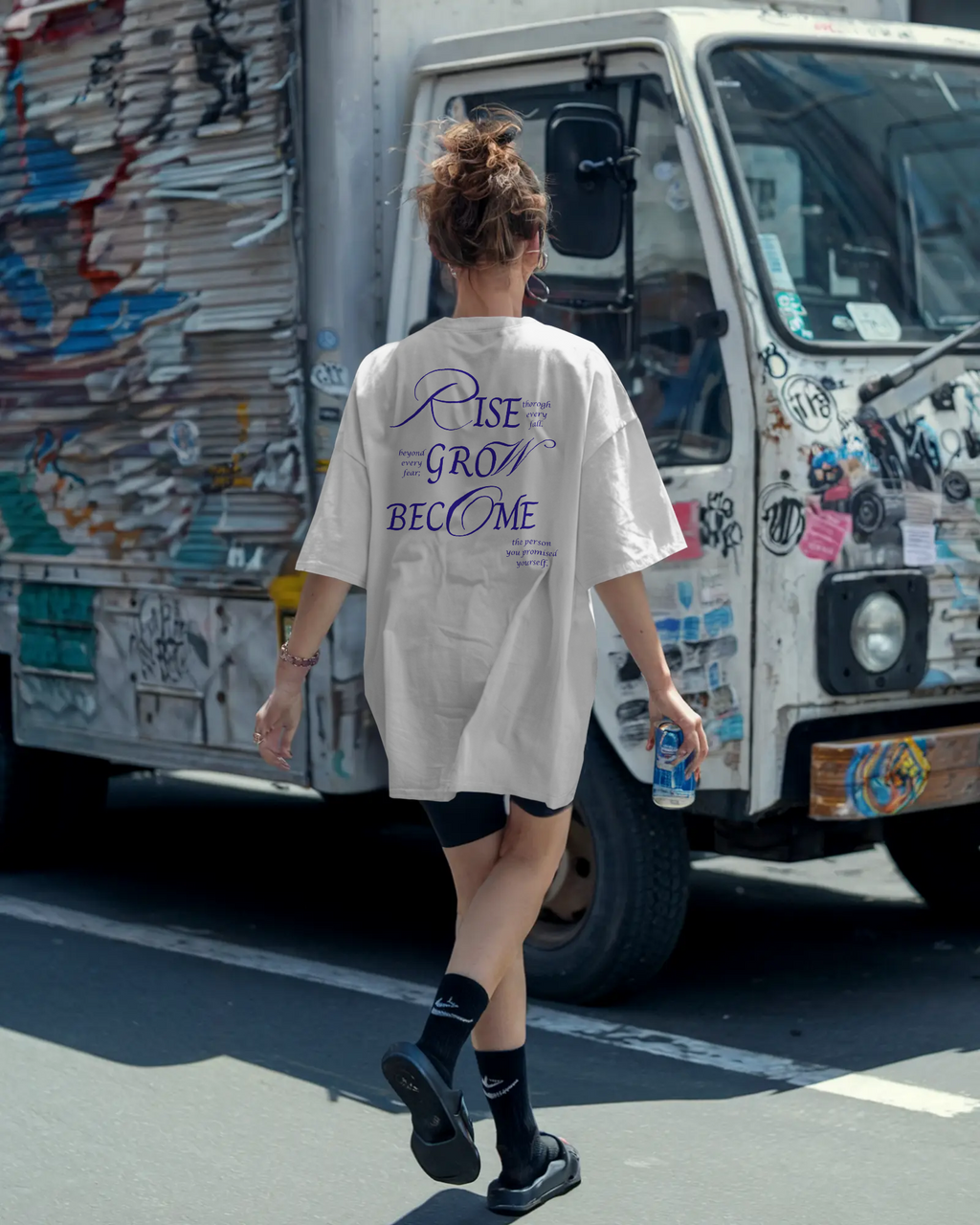OFFGRID Rise Grow Become Oversized Unisex T-Shirts